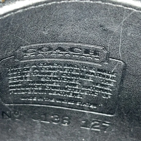 Coach Lindsay Black Leather Crossbody Bag - Picture 11 of 12